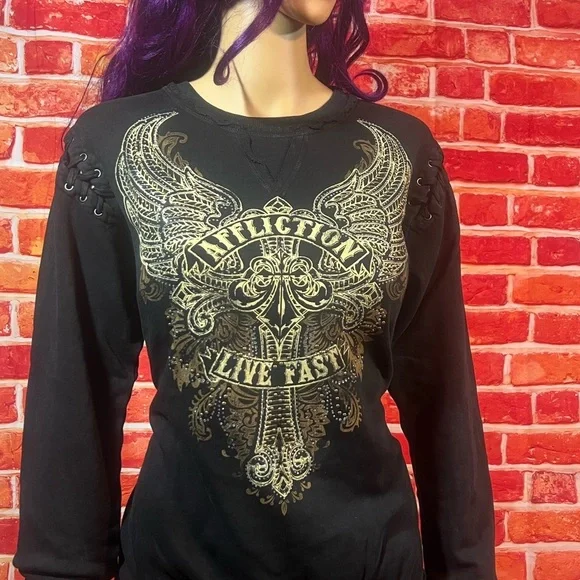 Affliction Women’s T-Shirt - Picture 7 of 15